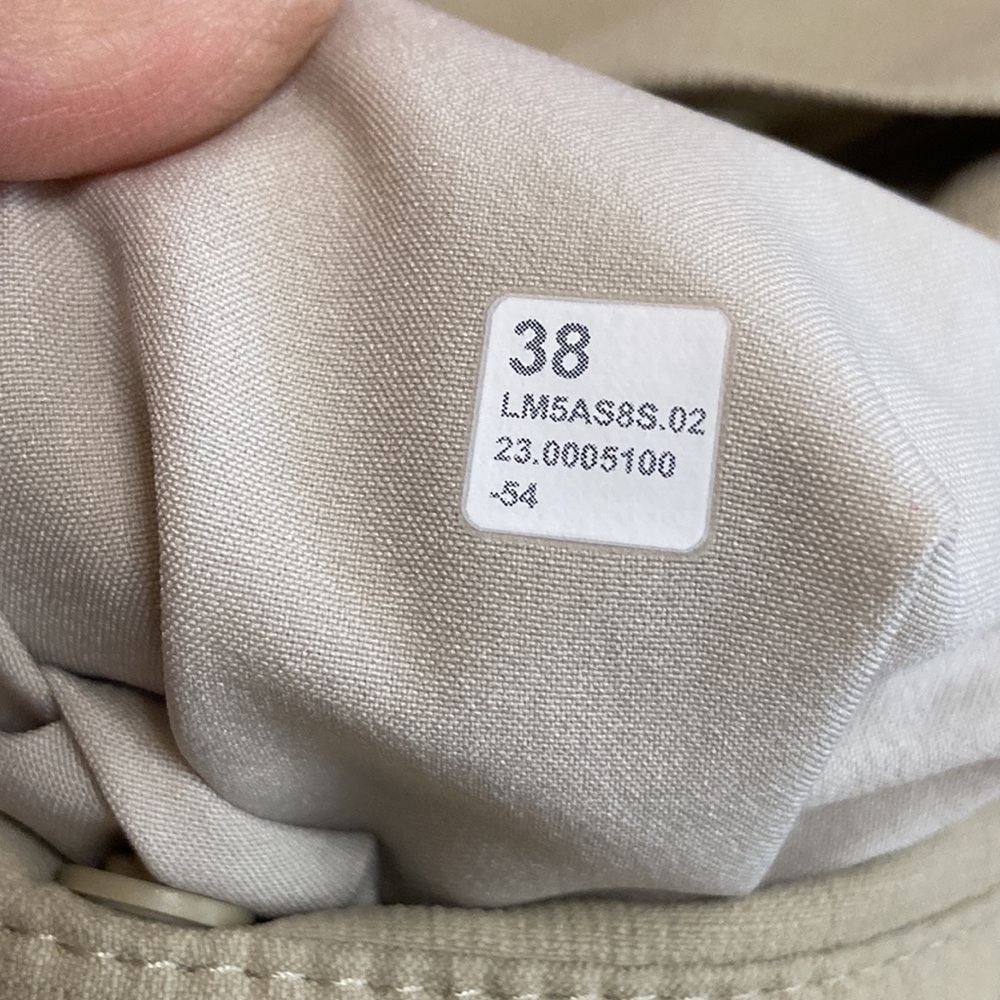 Lululemon Commission Golf Pants Mens 38 x 28 Beige Stretch Water Resistant Chino - Picture 15 of 16
